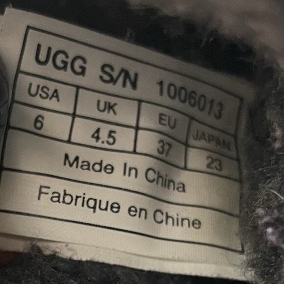 UGG Australia Cambridge Knit Suede 1006013 Sweater Boots Grey Womens Size 6 - Picture 8 of 11